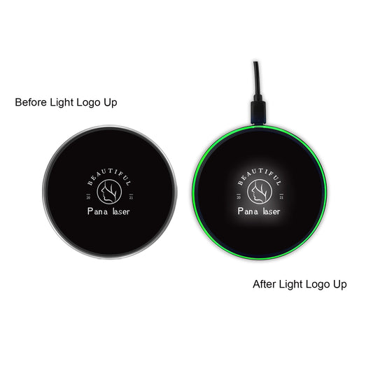 Flashing LED Light Up Wireless Charger (White Light)