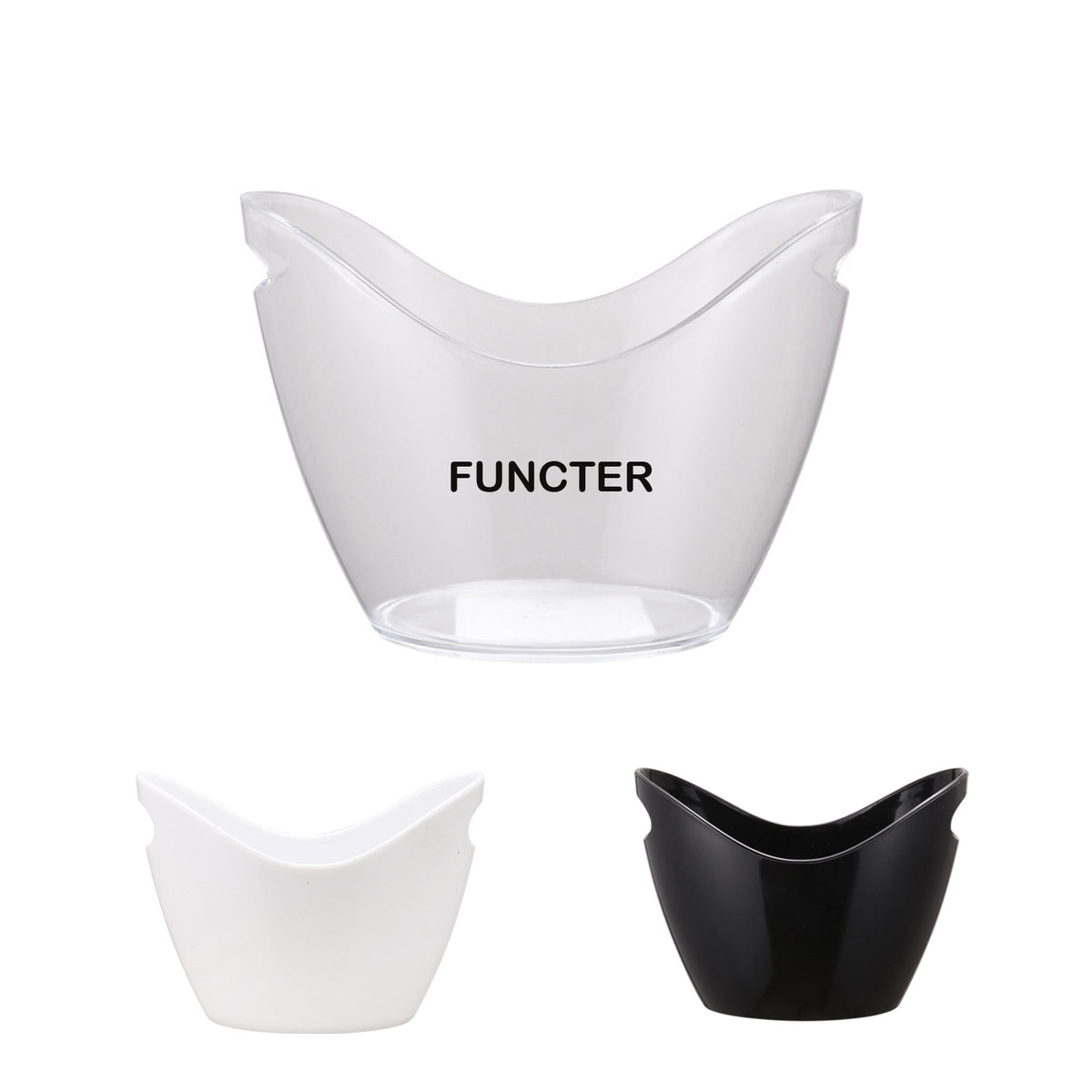 Plastic 6L Ice Bucket WIth Handle For Bar For Party