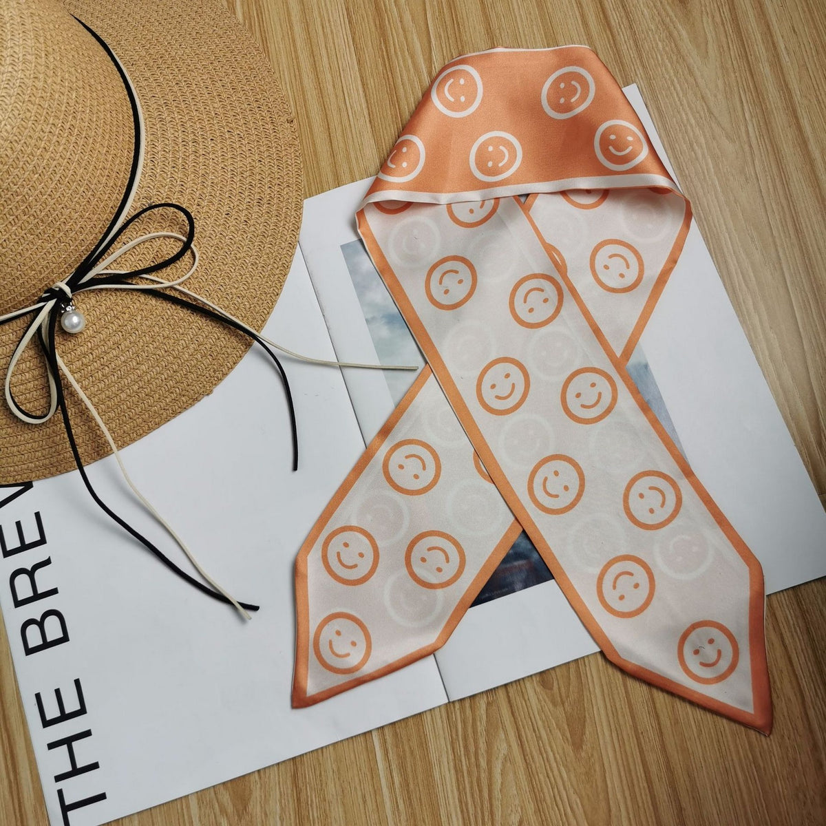 33'' x 3.5" Imitation Silk Scarf Neck Ribbon Scarf