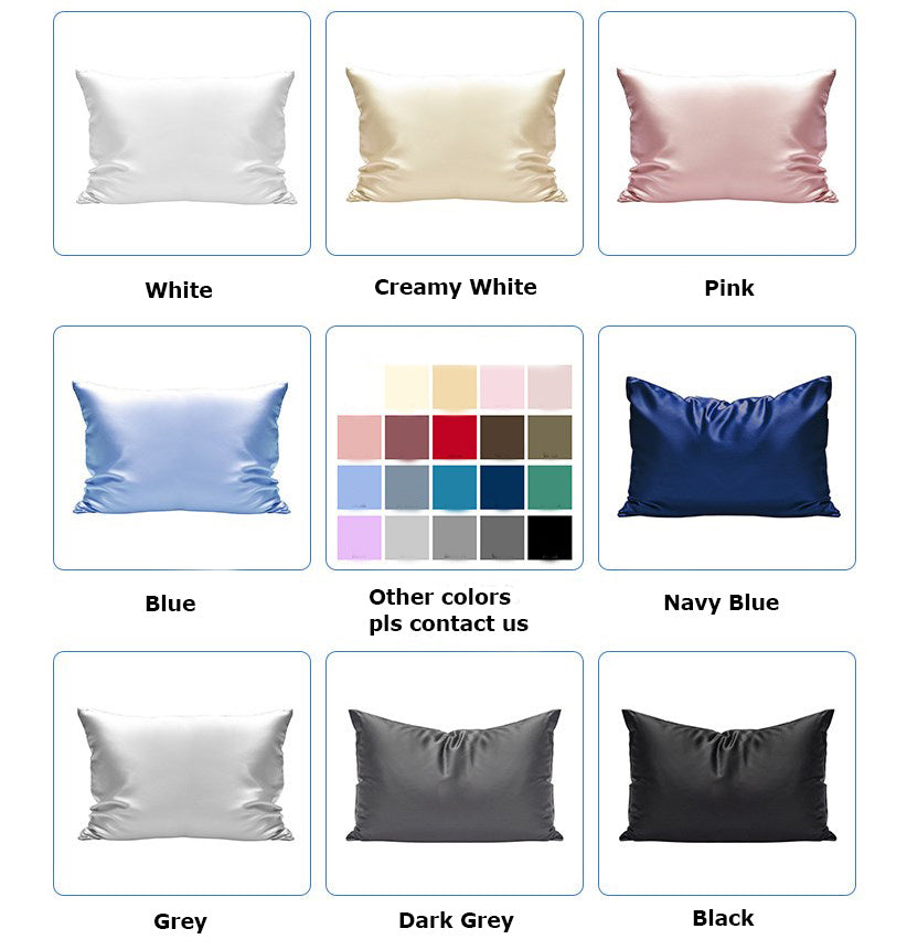 20 x 30" Premium 19 Momme Square 100% Mulberry Silk Throw Pillowcase With Hidden Zipper
