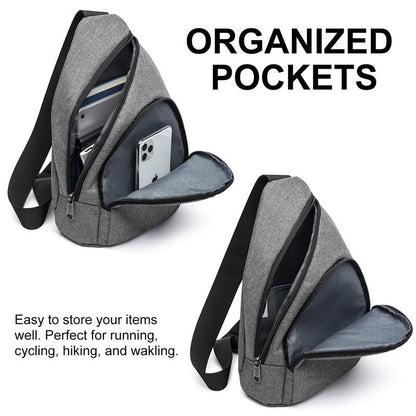 Sling Bag Chest Bag Single Shoulder Backpack Crossbody Bag For Men And Women