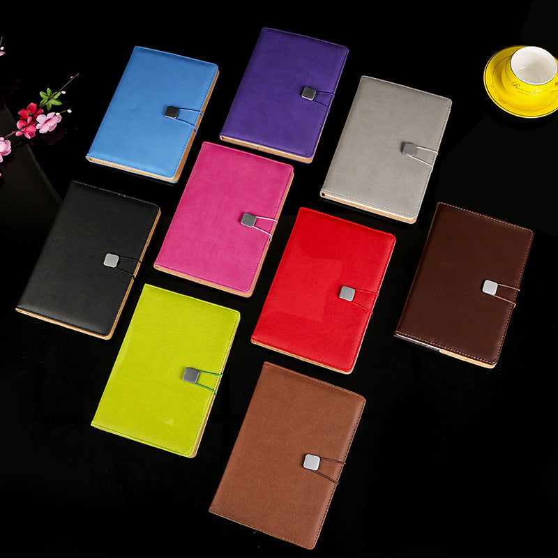 Lychee Grain PU Leather A5 Notepad
