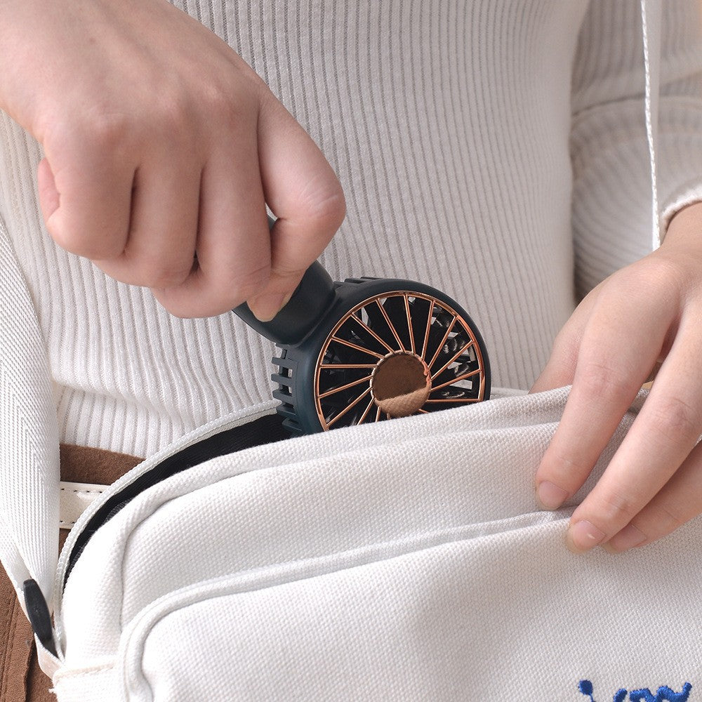 Portable Handheld Fan Mini Fan USB Rechargeable Personal Hand Held Fan With Carabiner