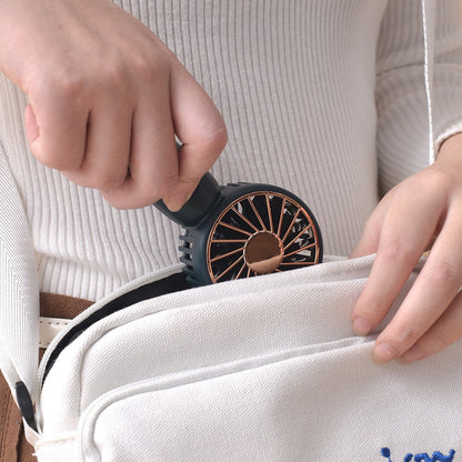 Portable Handheld Fan Mini Fan USB Rechargeable Personal Hand Held Fan With Carabiner