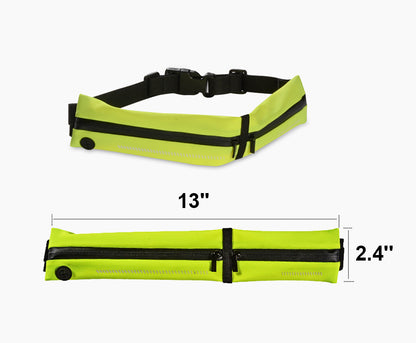 Reflection Fanny Pack Outdoor Sports Water Resistant Polyester Waist Bag