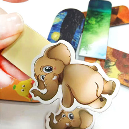 Elephant Shaped Magnetic Bookmark Book Marker Clip for Kids Custom Shaped Bookmark