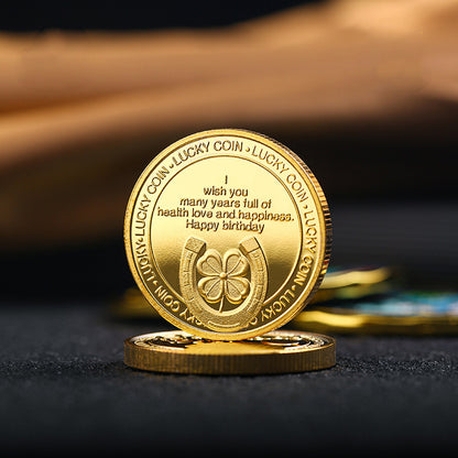 1.8" Round Commemorative Coins Challenge Coin Birthday Gift Coin-Hydraulic Process