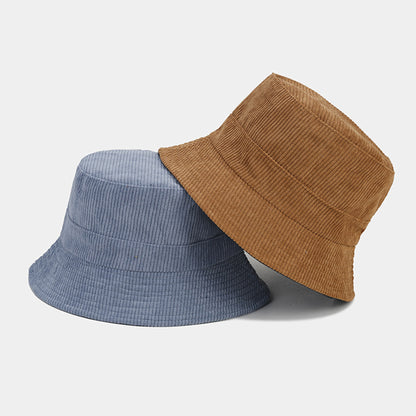 Warm Corduroy Bucket Hat Fisherman Hat