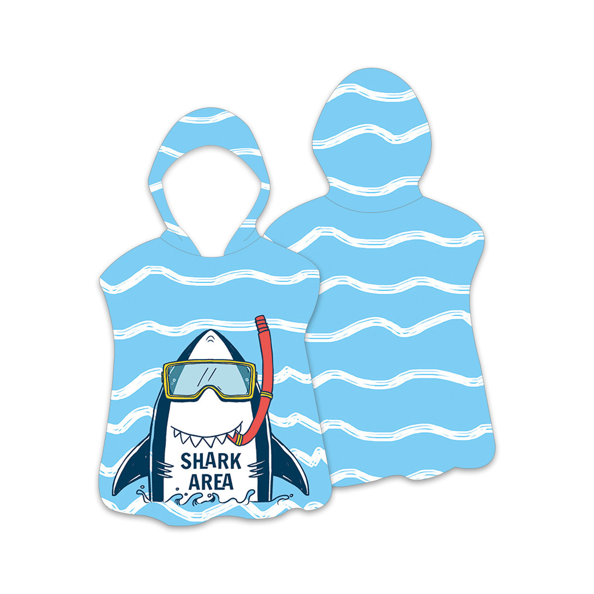 Sublimated Printing Hooded Beach Towel For Children 30 x 30"