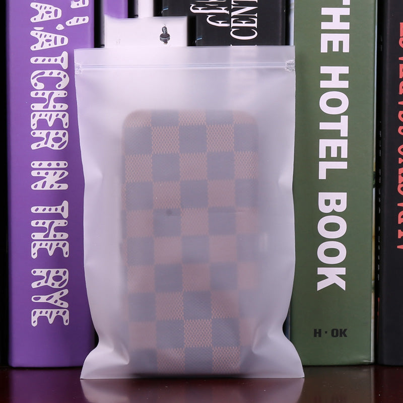 5.9 x 7.9" Matte Frosted Resealable Plastic Bags Zip-Lock Seal Storage Pouch