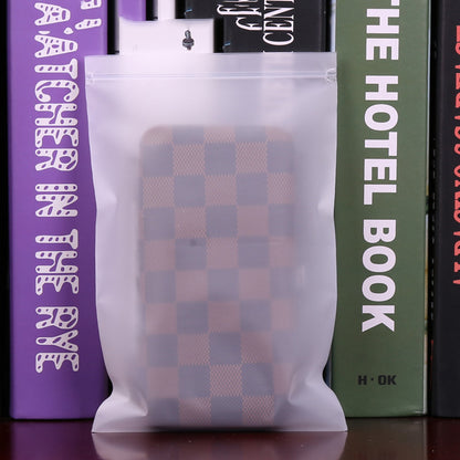 5.9 x 7.9" Matte Frosted Resealable Plastic Bags Zip-Lock Seal Storage Pouch