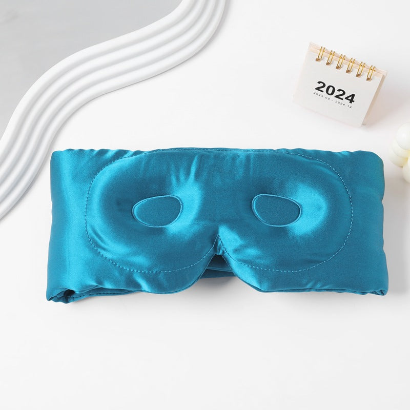 Silk 3D Sleep Eye Mask W/ Adjustable Magic Tape