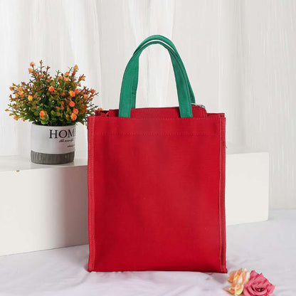 Lunch Carry Bags Tote Handbag Canvas Shopping Bag