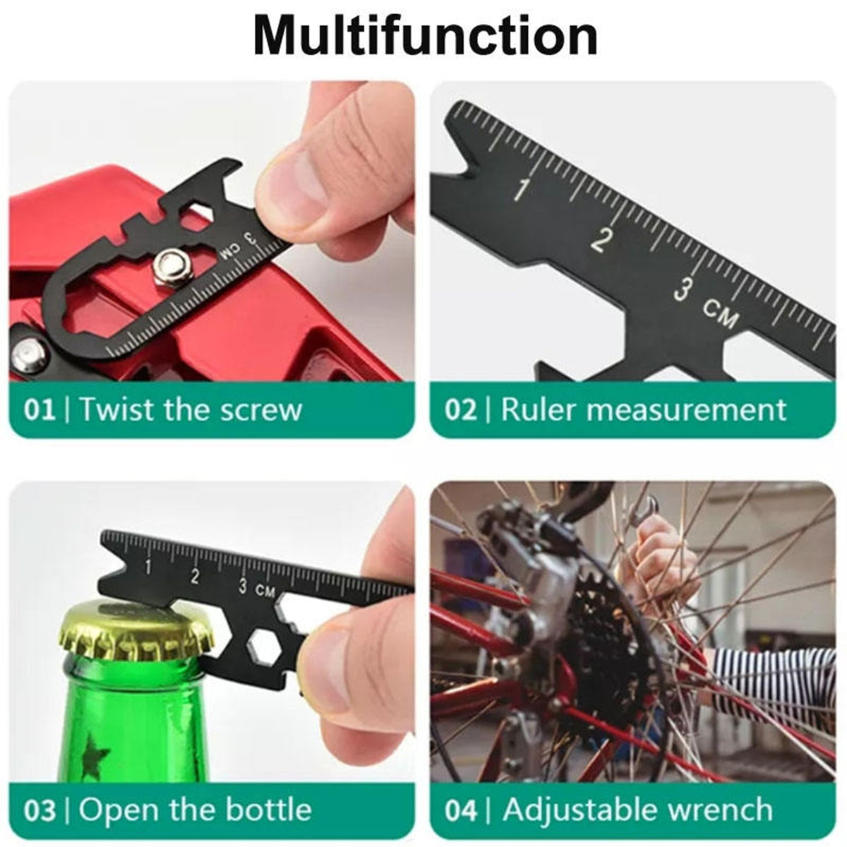 Stainless Steel Bottle Opener Pocket Tool Card