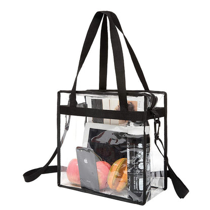 Clear PVC Shopping Bag Single Shoulder Bag Tote Bag