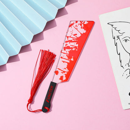 Acrylic Halloween Machete Bookmark