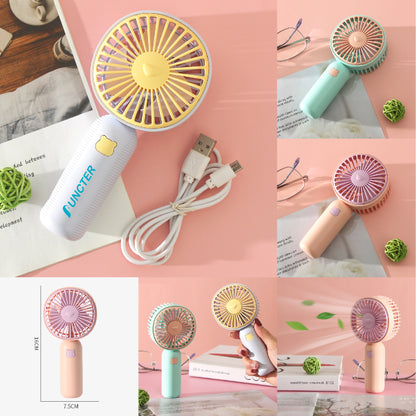Rechargeable Mini Handheld Fan Desktop Fan Cute Cat Fan