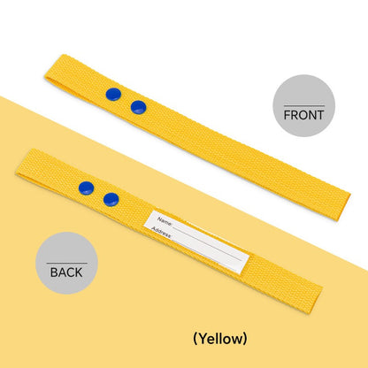 Cotton Luggage Strap Travel ID Tag Bag Claim Tag Airline Bag Tag with Back Info Card