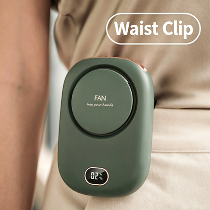 Rechargeable Waist Clip Portable Fan With Digital Battery Display