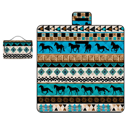 59 x78.7" Ultrasonic Picnic Mat Full Pattern Sublimation Printing Camping Ground Sheet