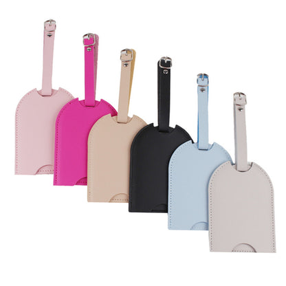 Slide-Out PU Leather Privacy Protection Suitcase Tag Bag Tag