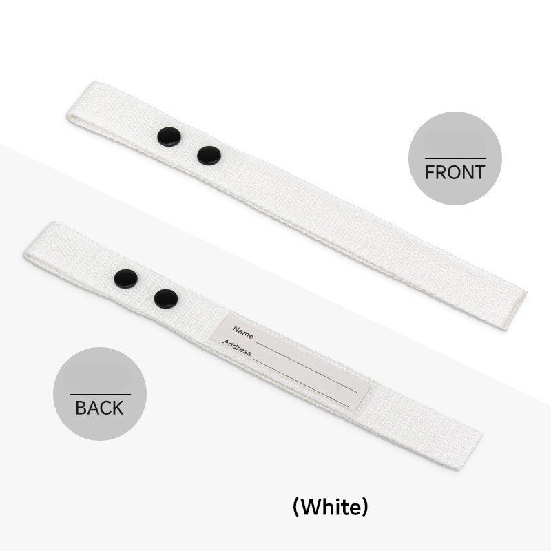 Cotton Luggage Strap Travel ID Tag Bag Claim Tag Airline Bag Tag with Back Info Card
