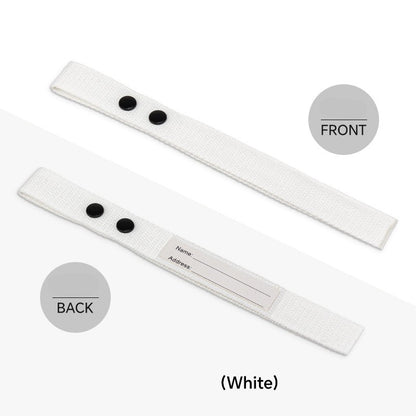 Cotton Luggage Strap Travel ID Tag Bag Claim Tag Airline Bag Tag with Back Info Card