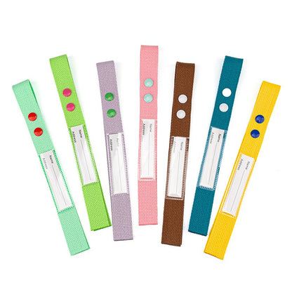 Cotton Luggage Strap Travel ID Tag Bag Claim Tag Airline Bag Tag with Back Info Card