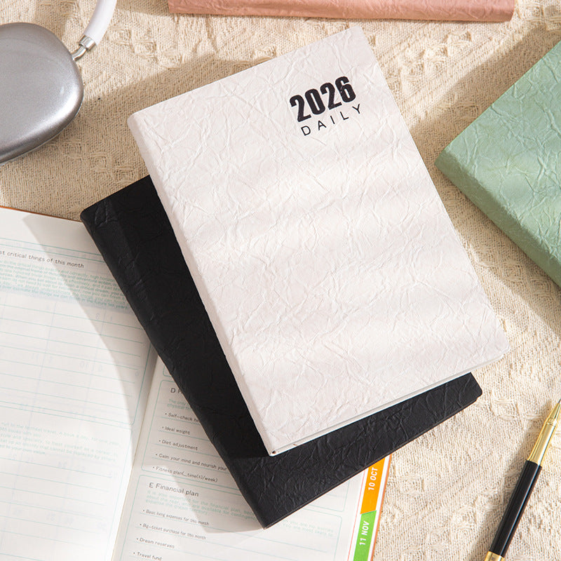 A5 PU Schedule Notebook 2026 Weekly & Monthly Planner Notebook