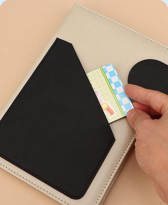 A5 PU Leather-Bound Business Notebook Writing Journal Executive Notebook Gift Set