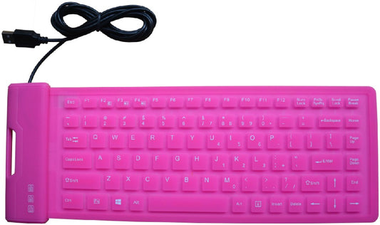 87 Keys Portable USB Silicone Keyboard