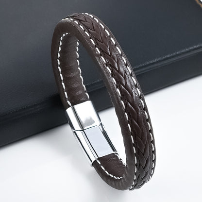 PU Fashion Woven Bracelet for Man
