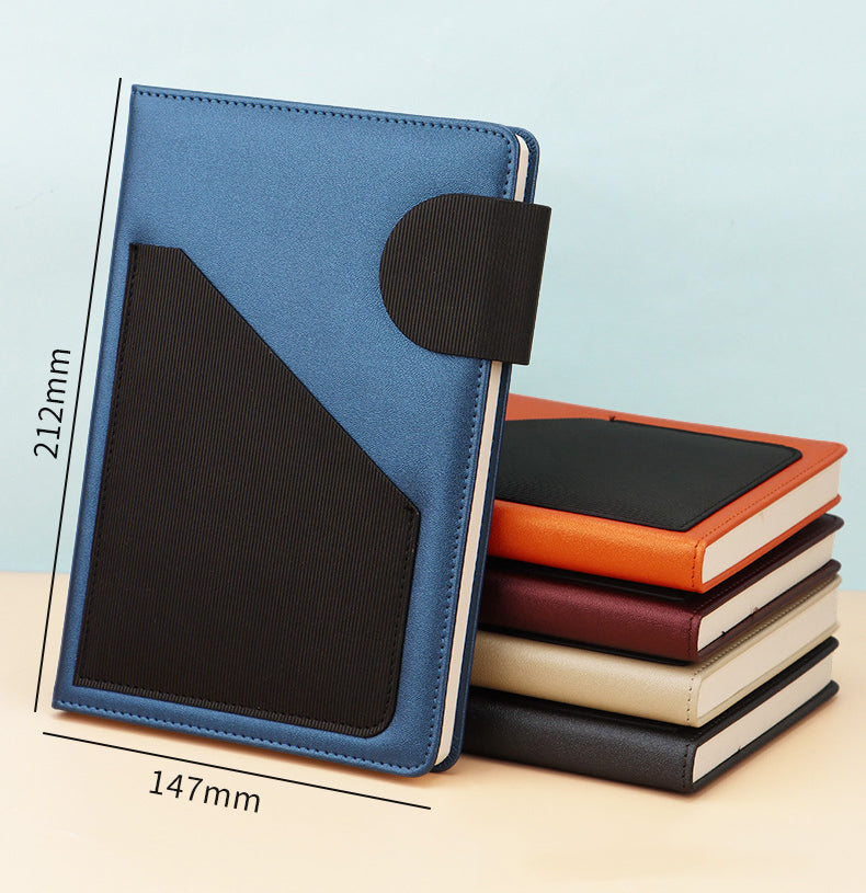 A5 PU Leather-Bound Business Notebook Writing Journal Executive Notebook Gift Set