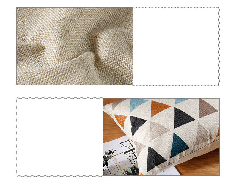 Full Printed 11.8 x 19.7" Premium Square Linen Throw Pillowcase With Hidden Zipper