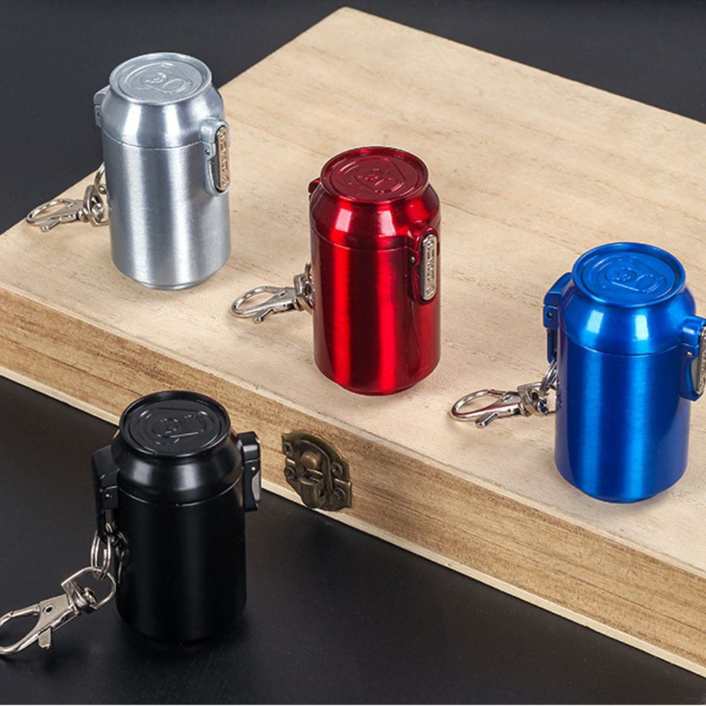 Zinc Alloy Pull-Tab Can Ashtray Keychain
