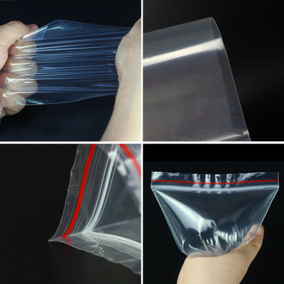 8Mil Plastic PE Printed Transparent Zip Lock Bag