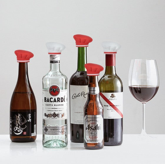 Silicone Chef Hat Wine Stoppers