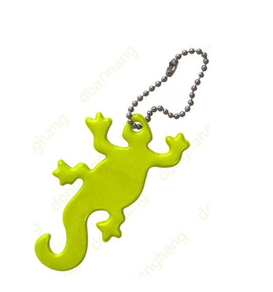Gecko Shape Reflective Keytag
