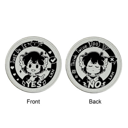 1.5" Yes Or No Coin Decision Coin Fully Customized Metal Challenge Coin