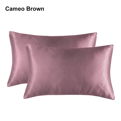 Full Printed 20 x 36" Premium Square Satin Silk Throw Pillowcase - Envelope Closure