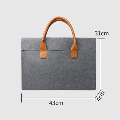 15" Water Resistant Oxford Coth Laptop Tote Bag Briefcase Laptop Sleeve With Carrying Handle
