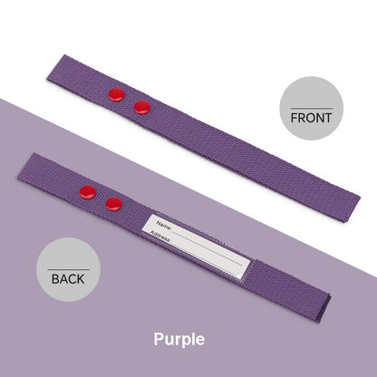Cotton Luggage Strap Travel ID Tag Bag Claim Tag Airline Bag Tag with Back Info Card