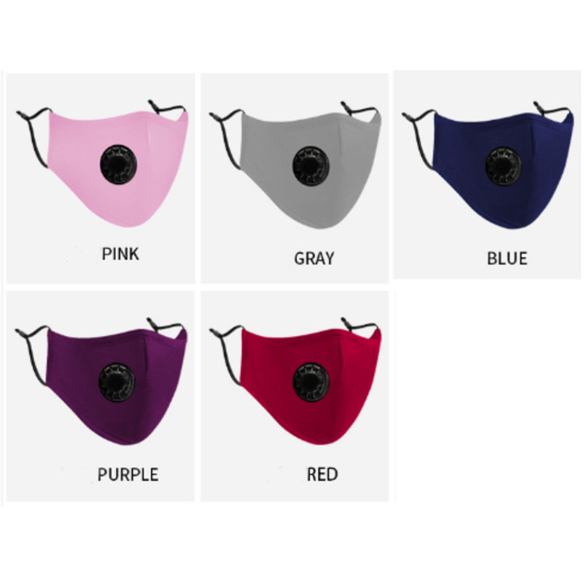 Reusable Face Mask w/Valve
