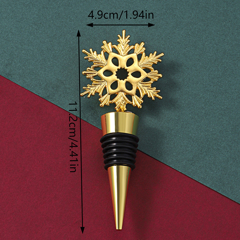 Christmas Snow Decoration Wine Stopper