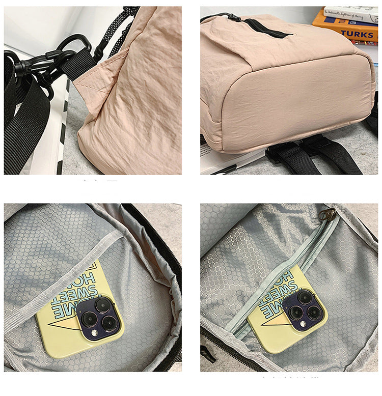 Nylon Waterproof Backpack Crossbody Chest Bag
