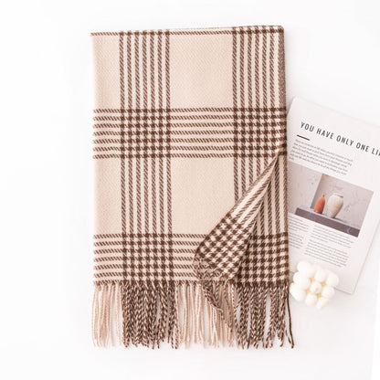 Beige Brown Check