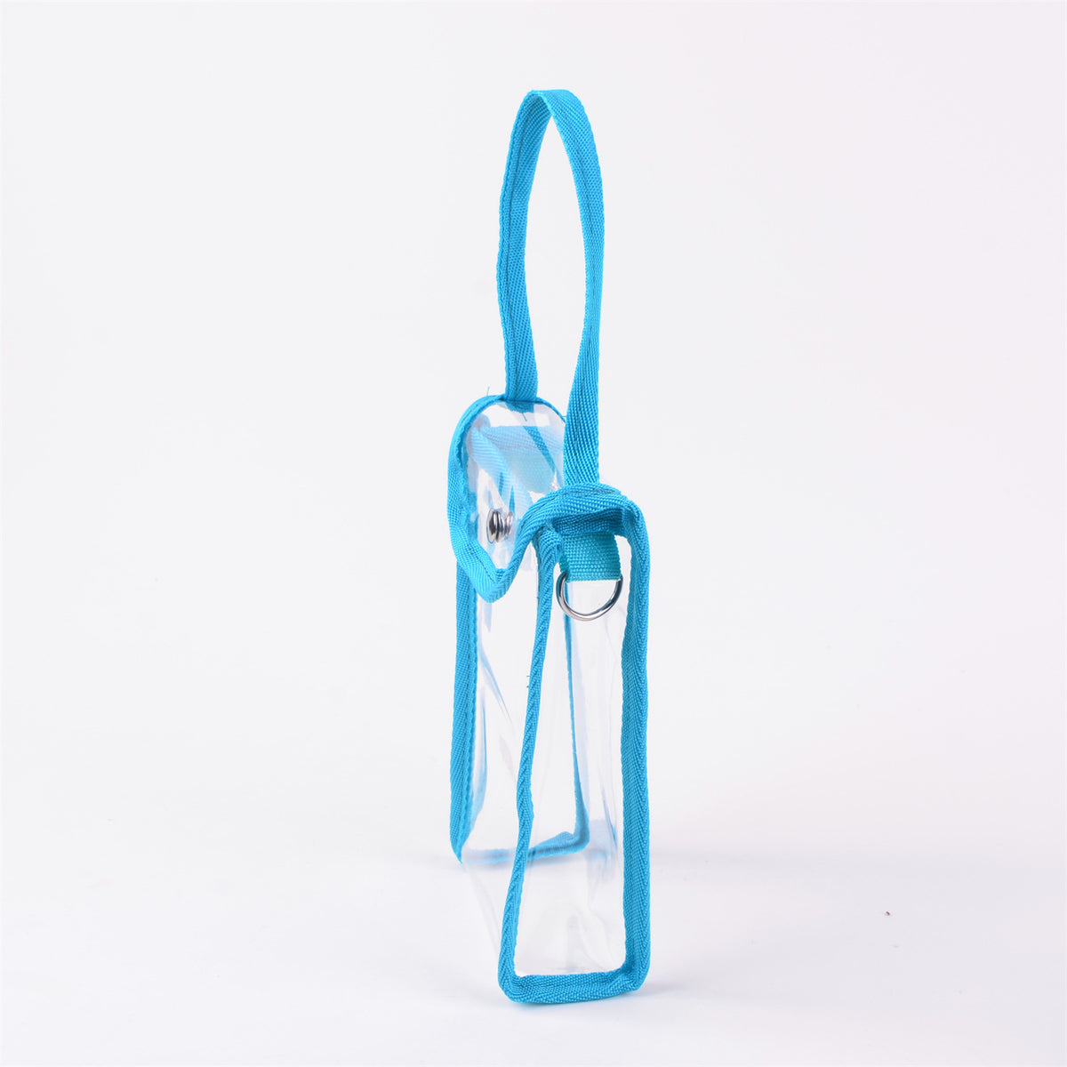 PVC Transparent Shoulder Bag Clear Bag Crossbody Bag W/Strap Stadium Approved Bag(Size S)