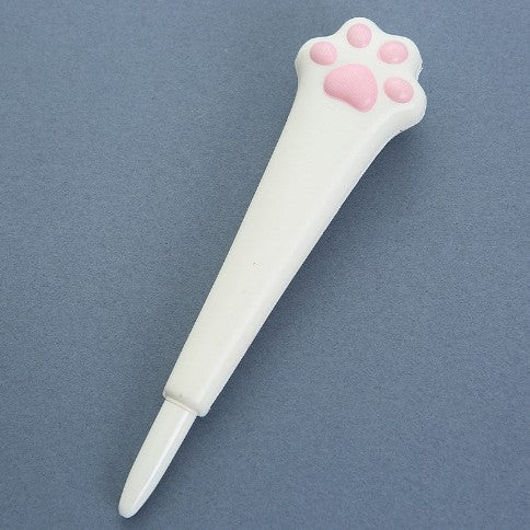 Cutie Dog Paw Stress Reliever Pen 2" 1 Squeeze Toy Pen PU Foam Gel Ink Pen
