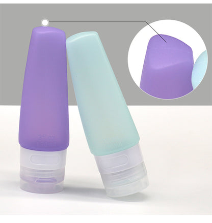 3 OZ Silicone Travel Refillable Bottles, Travel Size for Shampoo,Conditioner,Lotion,Toilet