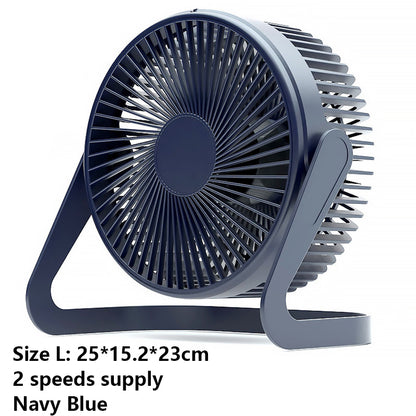 8" Plug-in Desk Fan USB Fan 2 Level Speed Adjustable Fan(Size L)